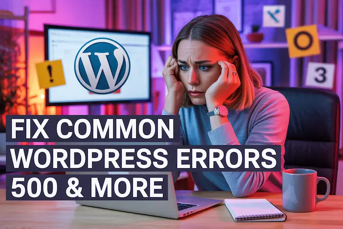 fix common WordPress errors